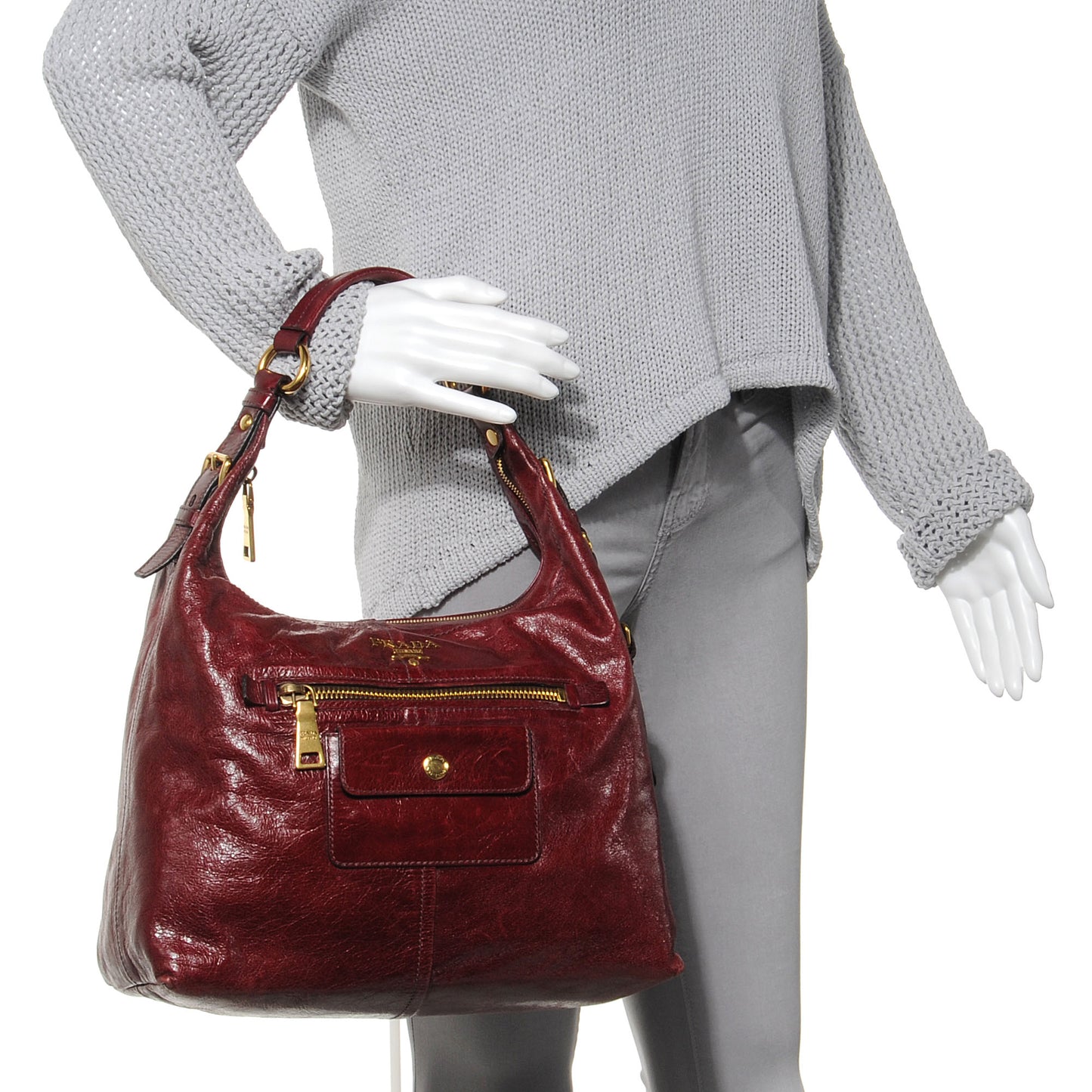 Vitello Shine Hobo Amaranto