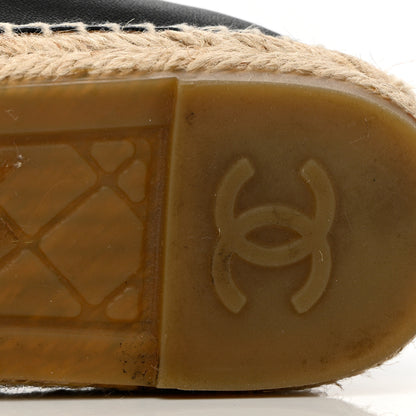 Chanel Lambskin CC Espadrilles 40 Black 11 of 16