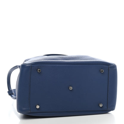 Hermes Taurillon Clemence Lindy 30 Bleu Brighton 4 of 9