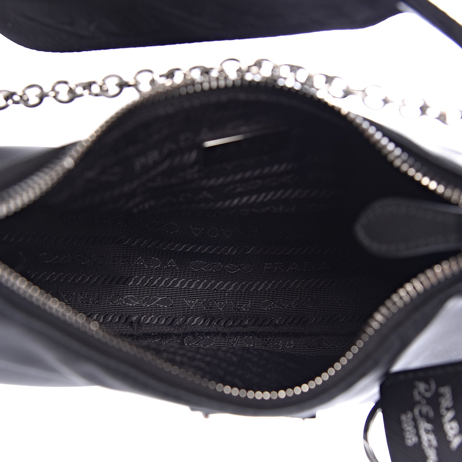 Prada Nylon Re-Edition 2005 Shoulder Bag Black 7 of 12