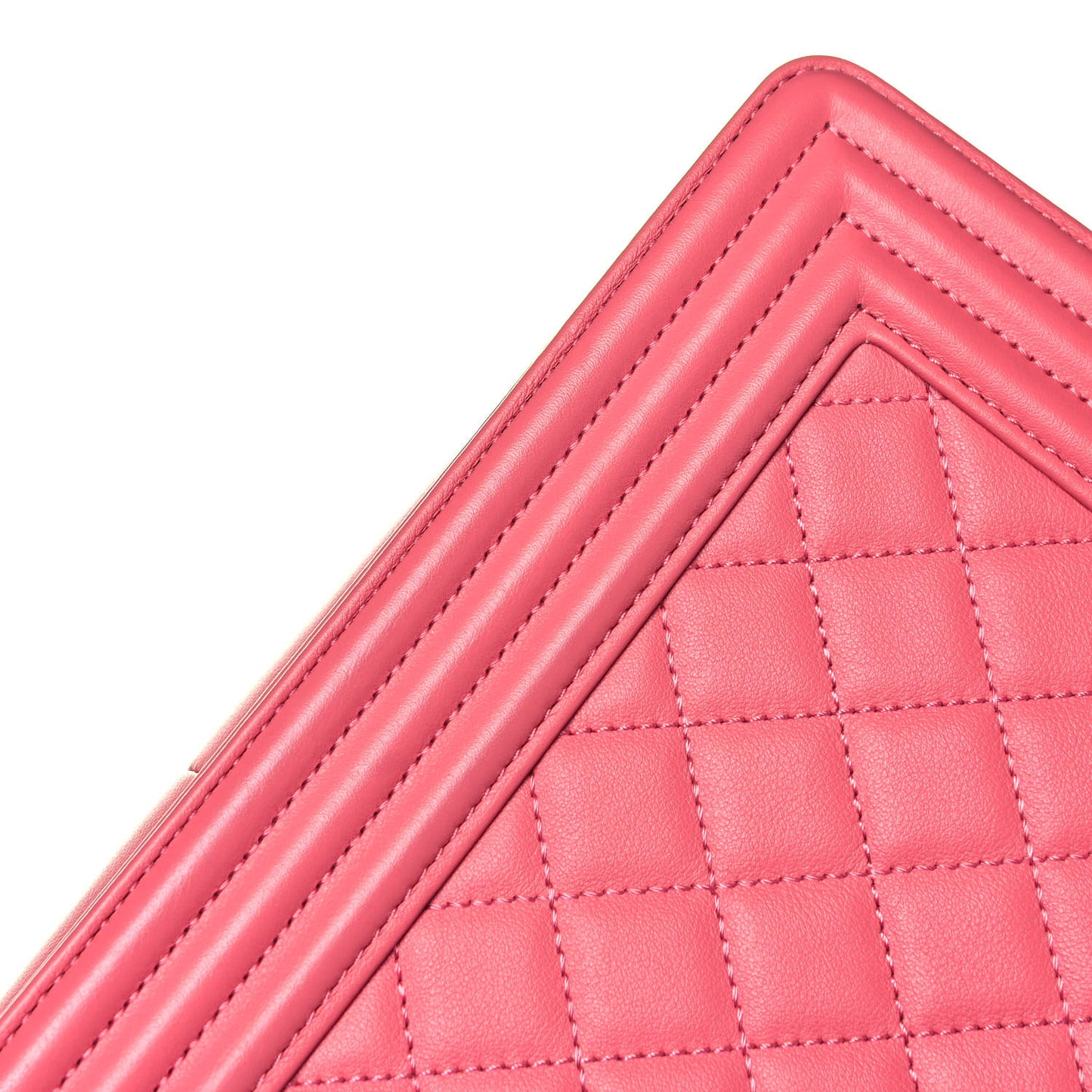 Calfskin Quilted Medium Boy Flap Pink