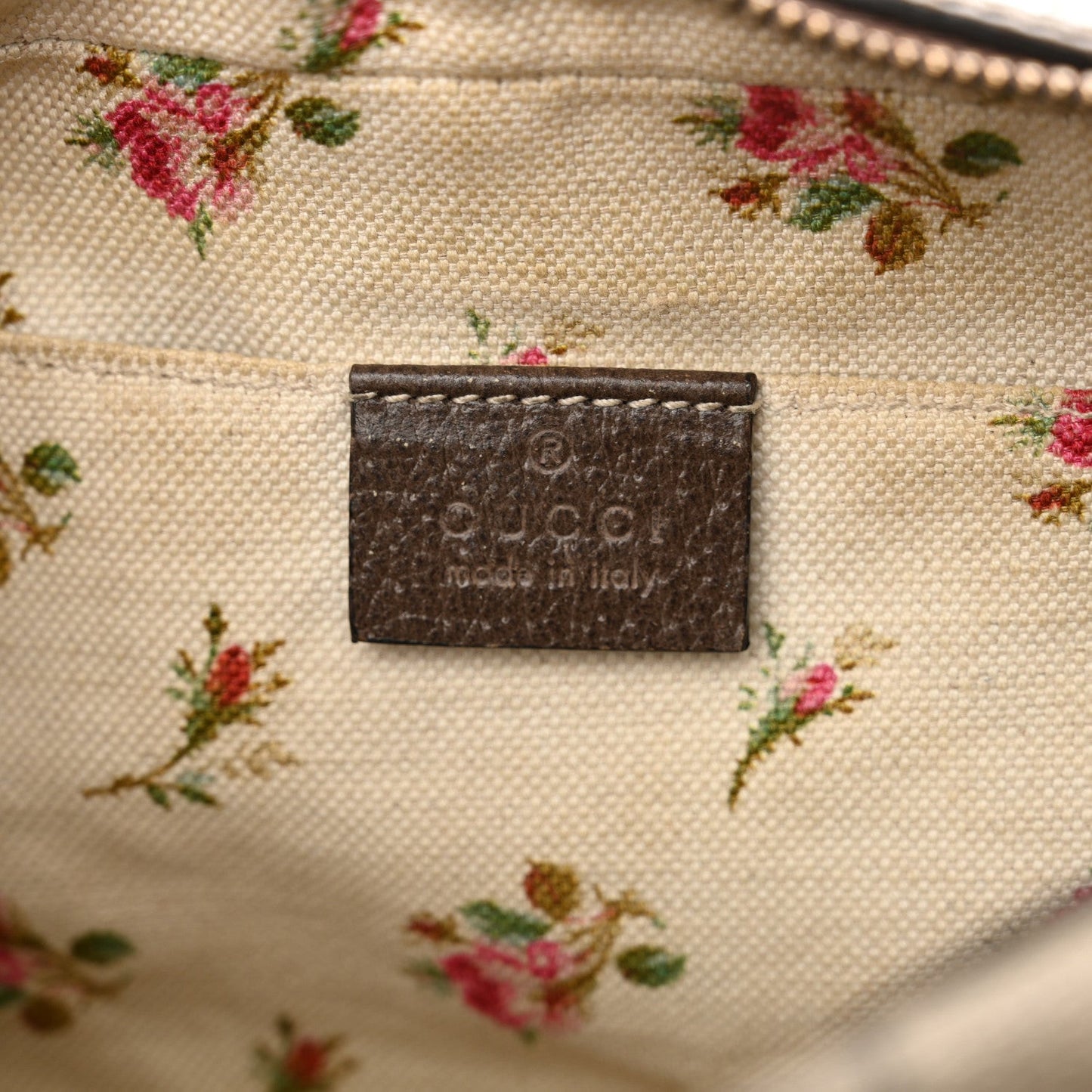 GG Supreme Monogram Web Neo Vintage Shoulder Bag Beige New Acero Crop