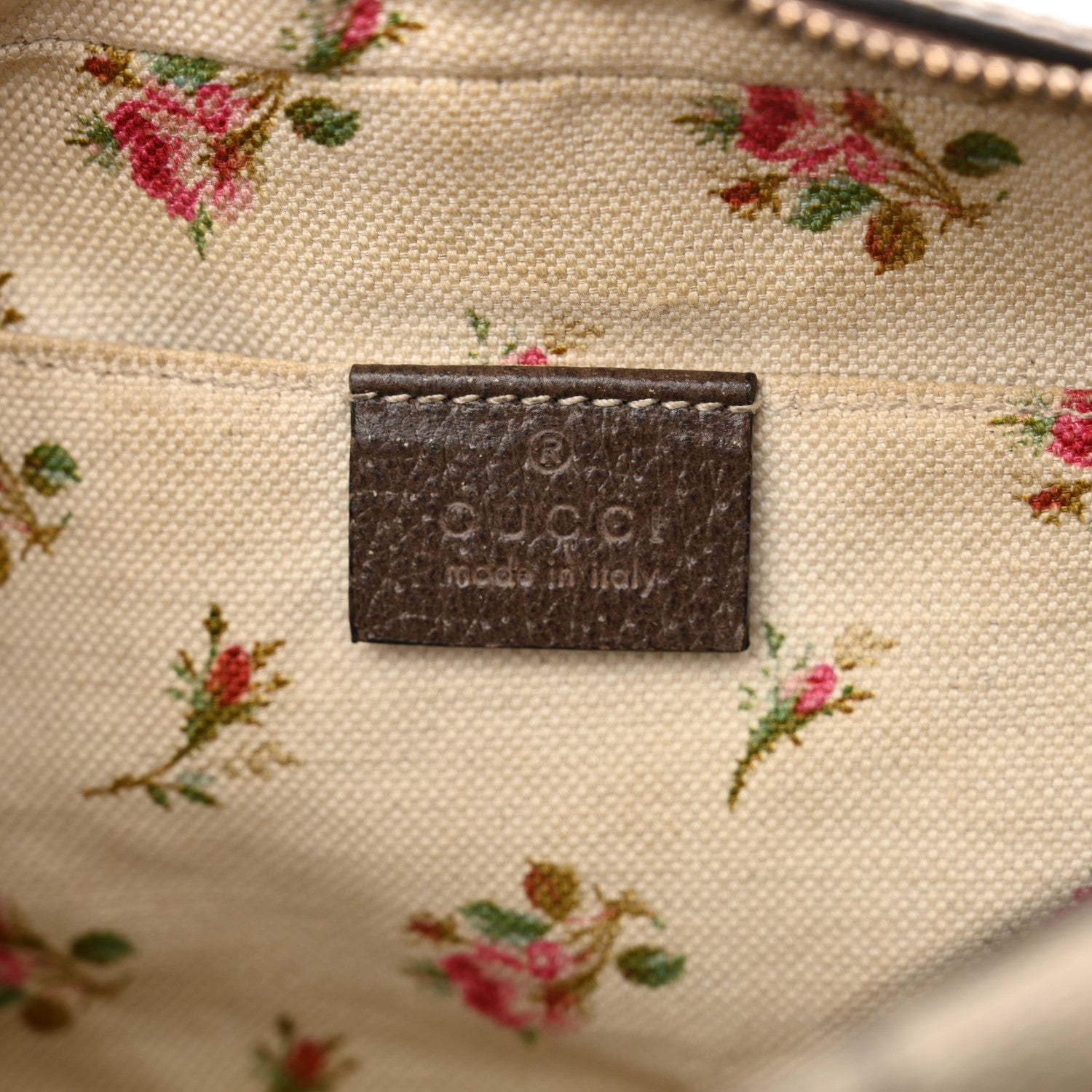 Gucci GG Supreme Monogram Web Neo Vintage Shoulder Bag Beige New Acero Crop 6 of 7