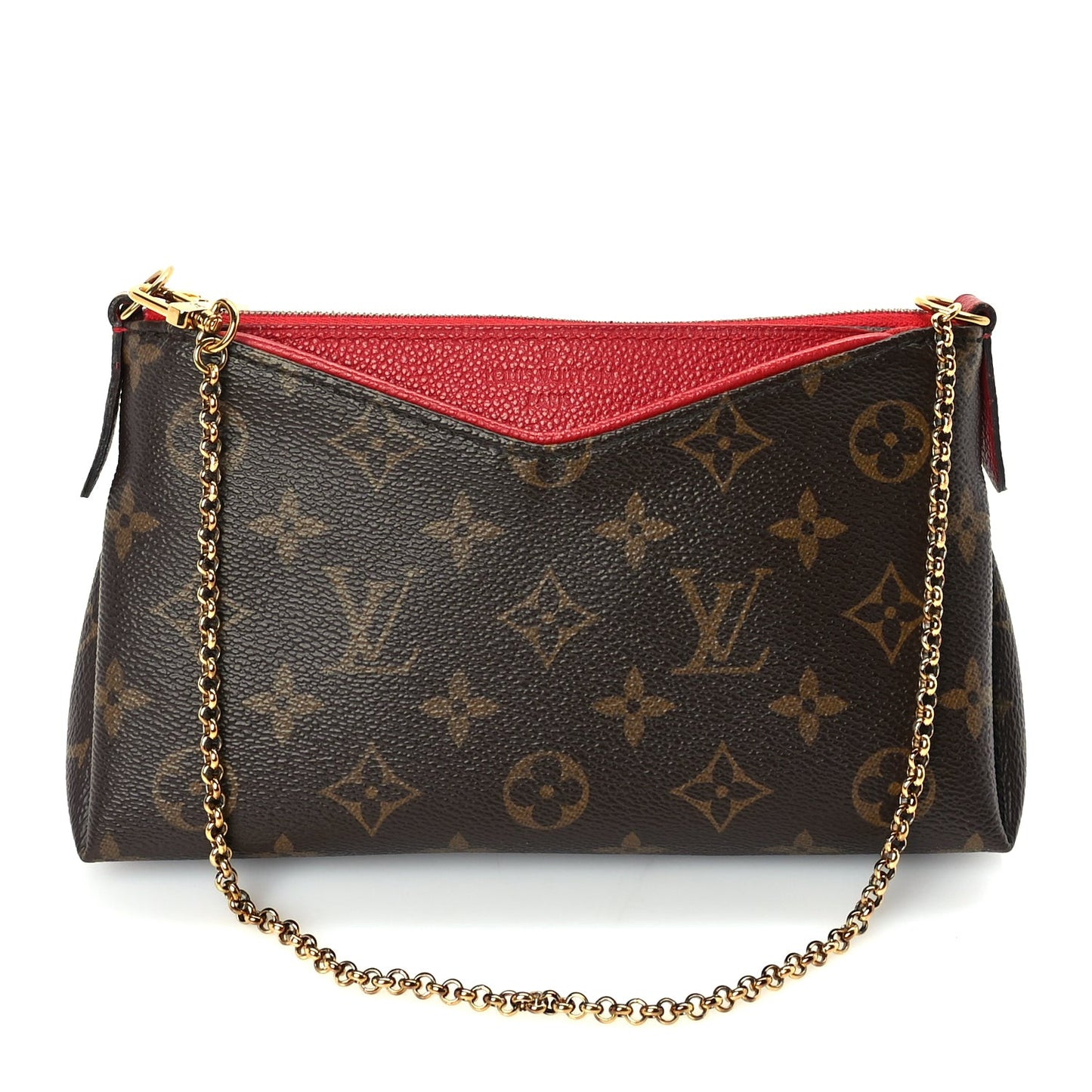 Monogram Pallas Clutch  Cherry