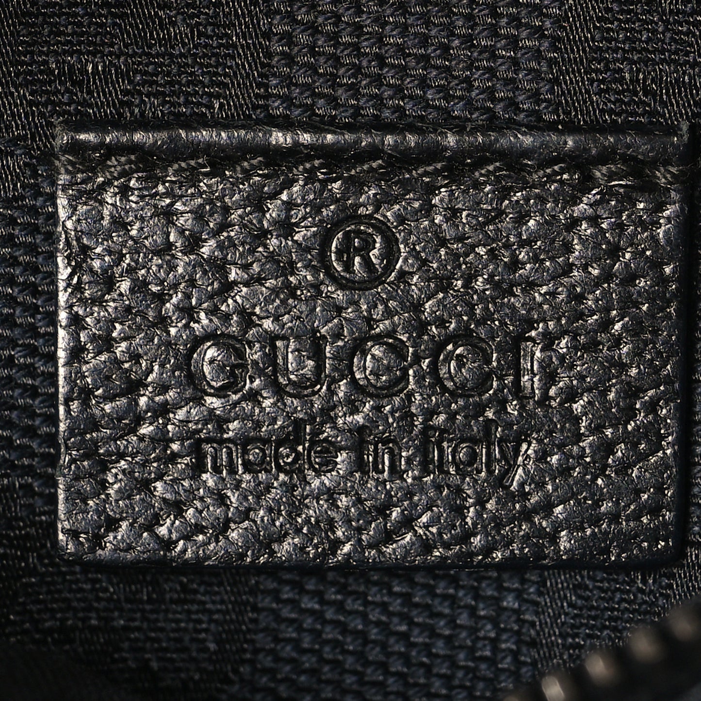 GG Monogram Double Pocket Belt Bag Black