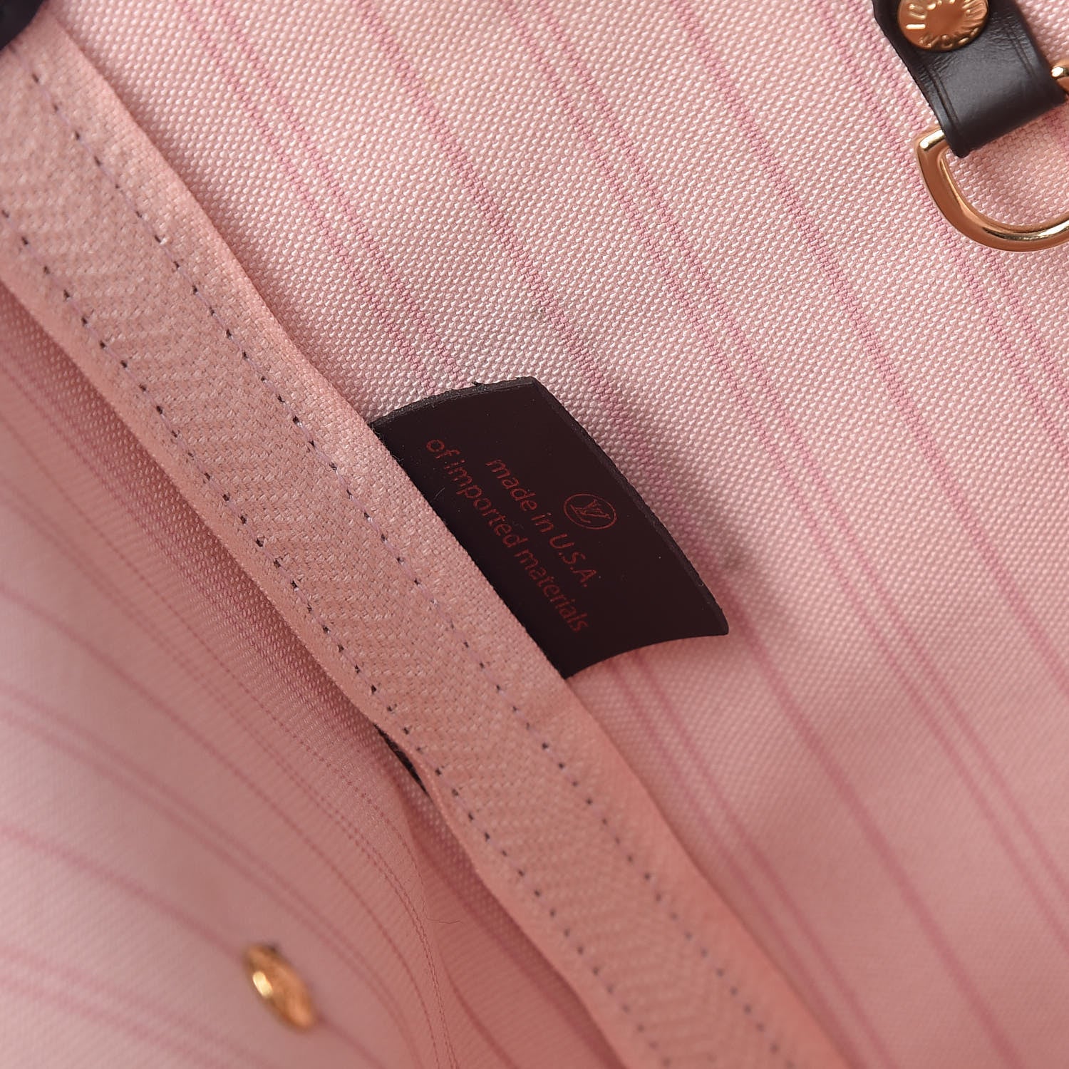 Louis Vuitton Damier Ebene Neo Neverfull MM Rose Ballerine 7 of 11