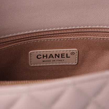 Chanel Caviar Quilted Small Coco Handle Flap Light Beige 8 of 10