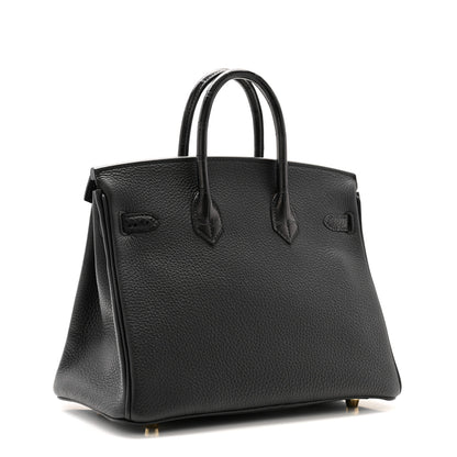 Hermes Togo Matte Alligator Birkin Touch 25 Black 3 of 10