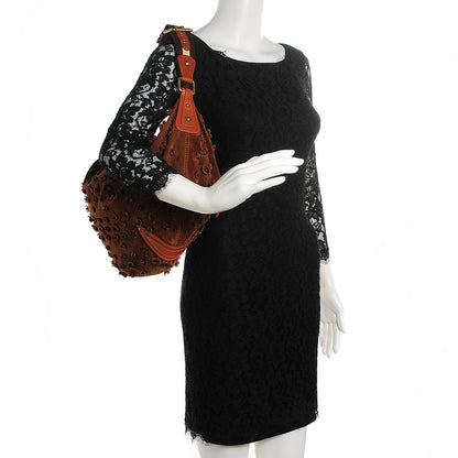 Louis Vuitton Suede Mahina Fleurs Onatah GM Cacao 2 of 7