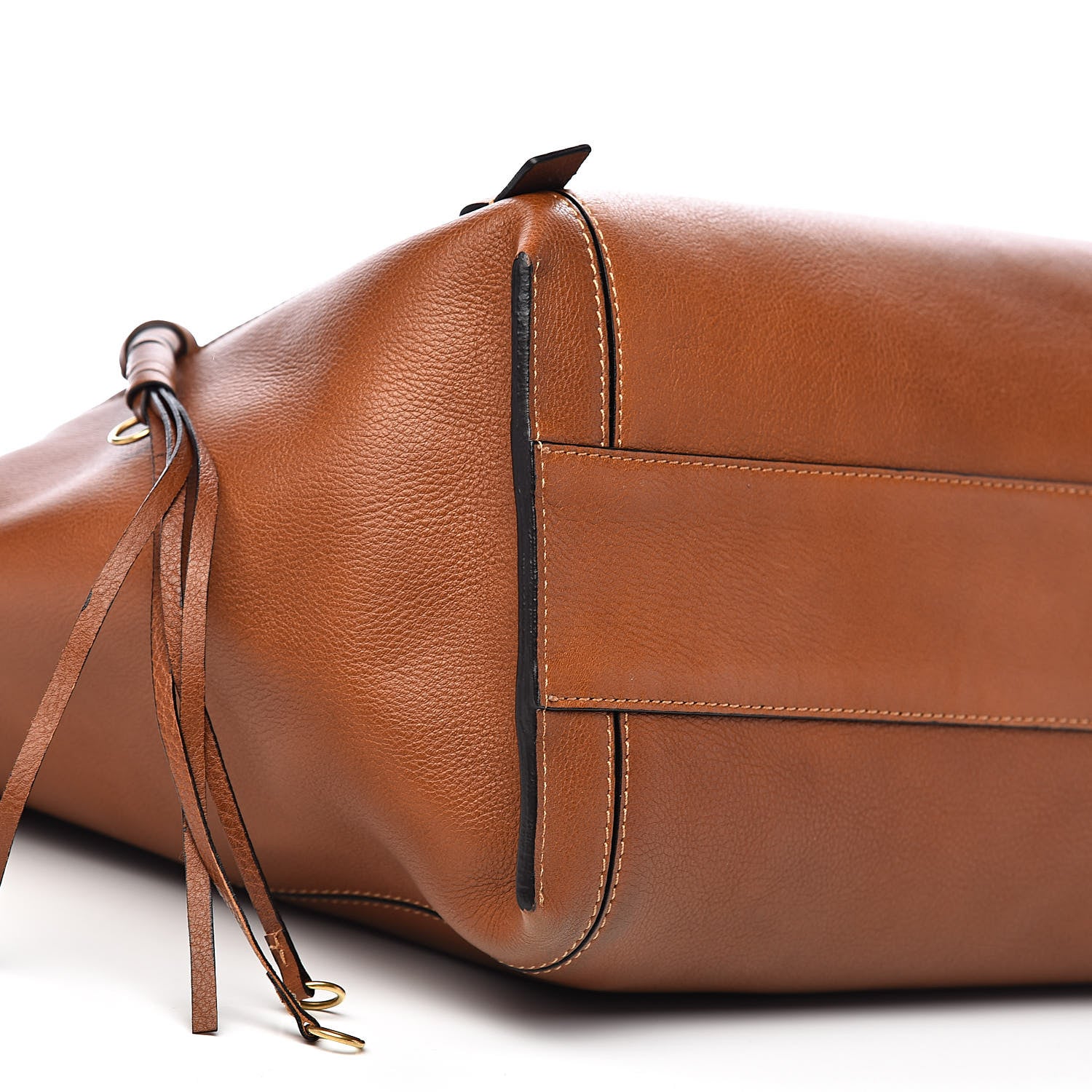 Chloe Smooth Calfskin Medium Milo Shopping Tote Caramel 8 of 10