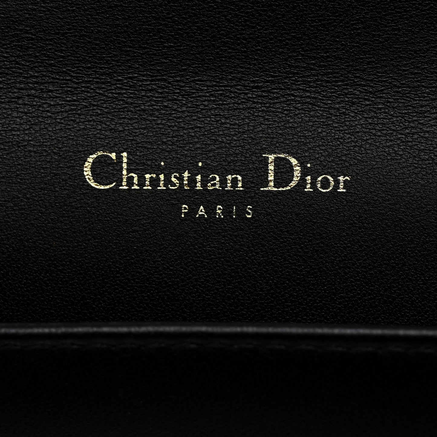 Lambskin Cannage Lady Dior Pouch Black