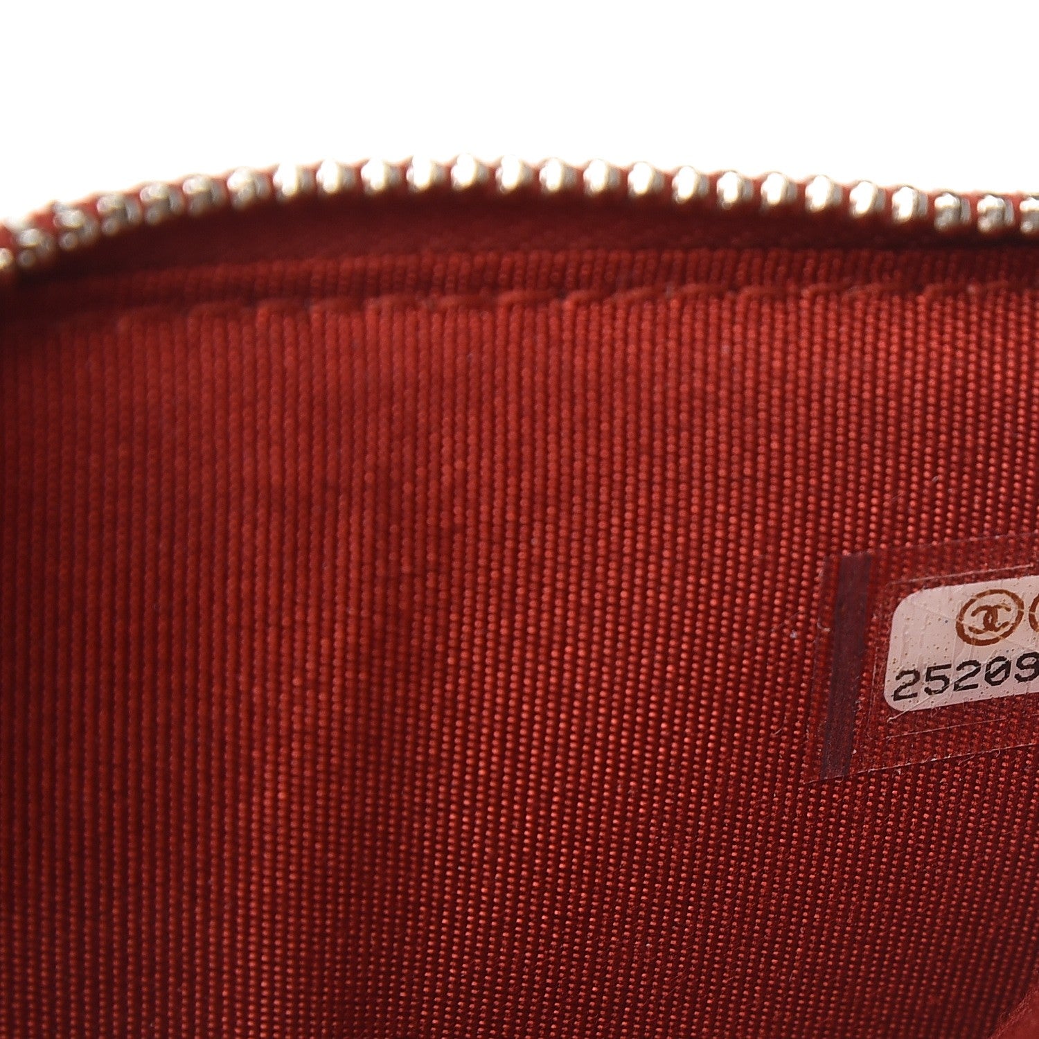 Chanel Caviar Quilted Flat Wallet Pouch Red 6 of 7