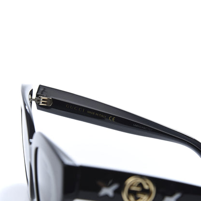 Gucci Round Frame Star Sunglasses GG0208S Black 5 of 9