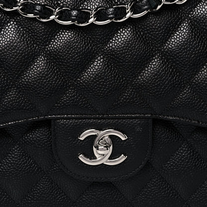 Chanel Caviar Quilted Jumbo Double Flap Black 8 of 16