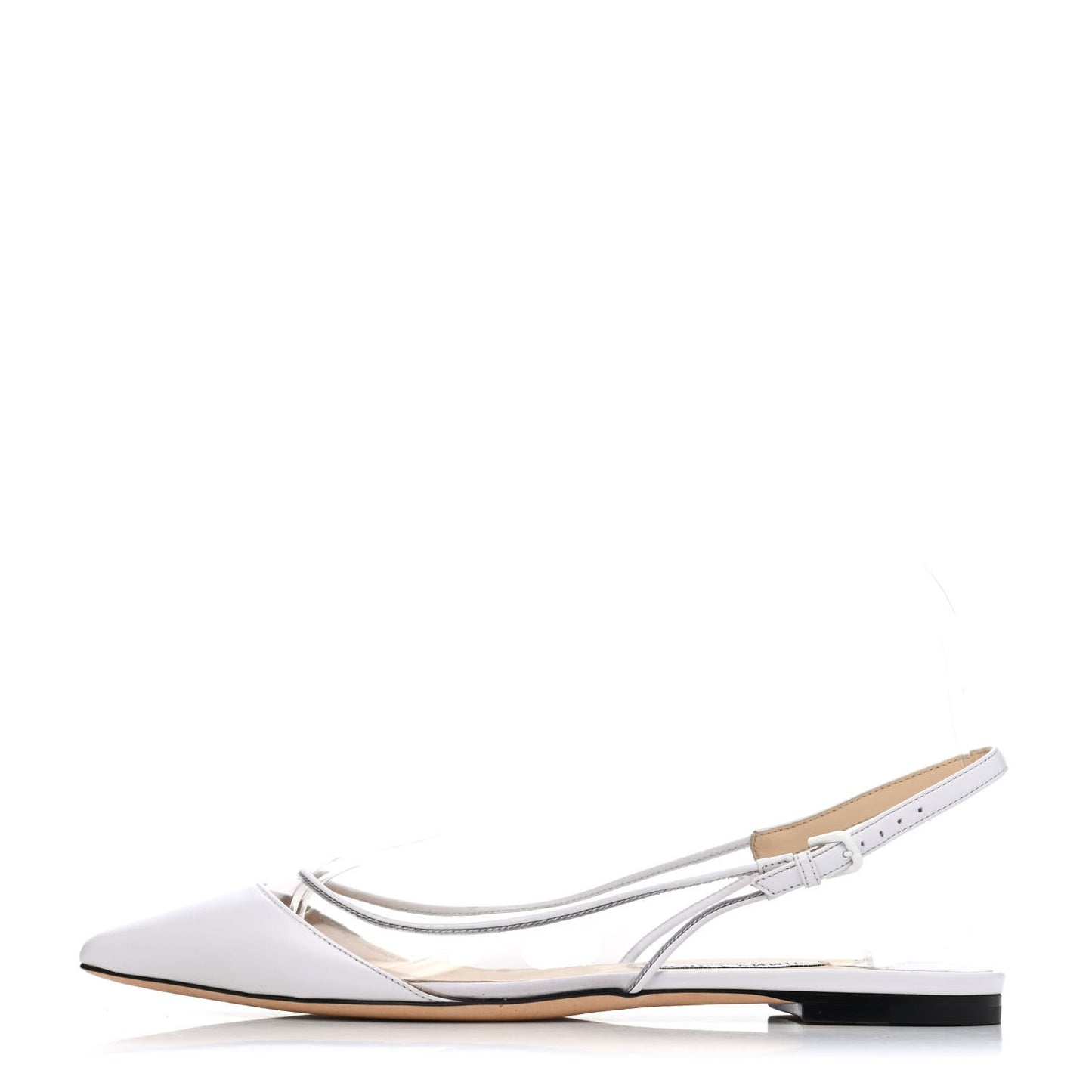 Kid PVC Erin Slingback Flats 39 White