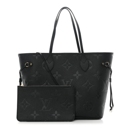 Louis Vuitton Empreinte Monogram Giant Neverfull MM Black 1 of 11
