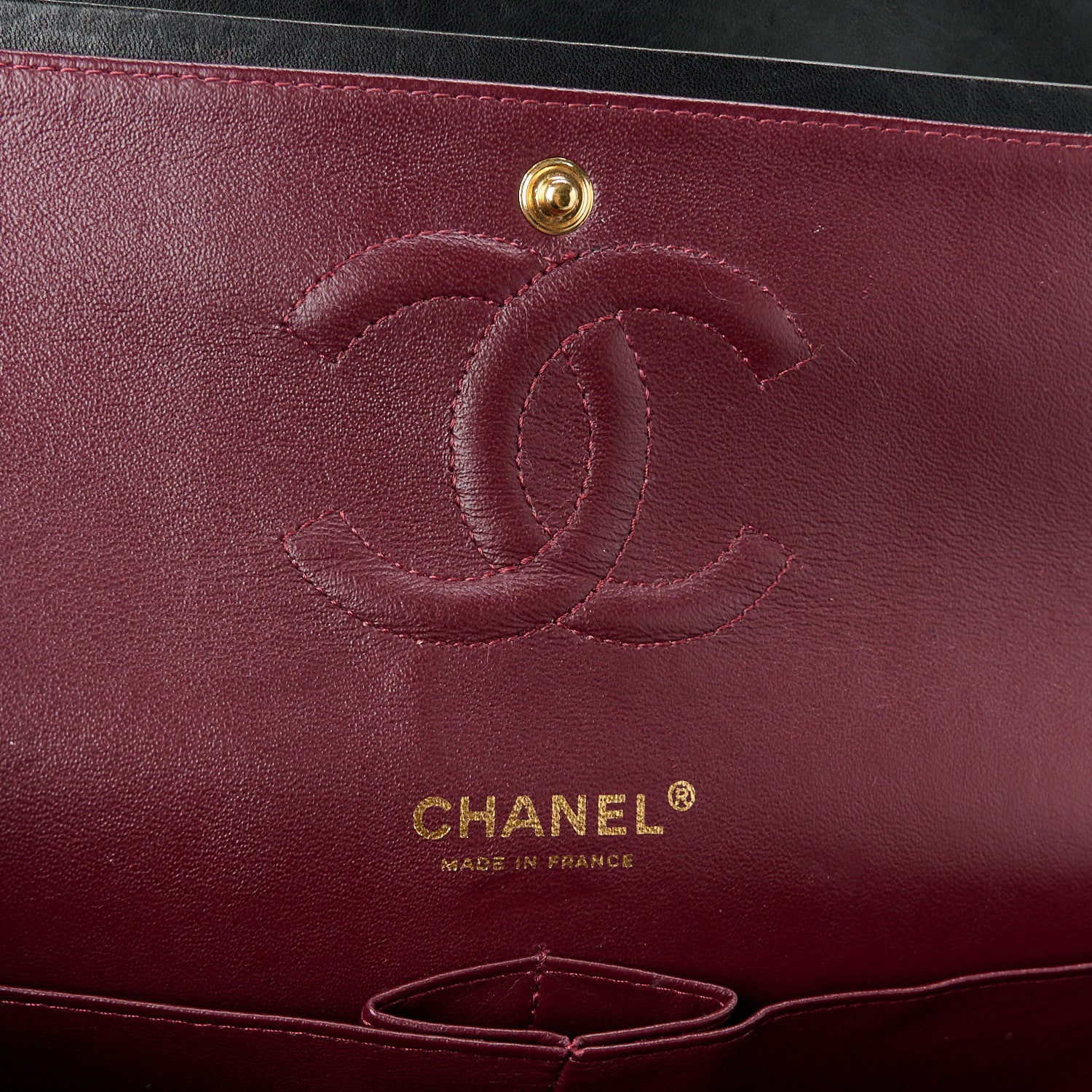 Chanel Lambskin Quilted Medium Double Flap Black 6 of 14