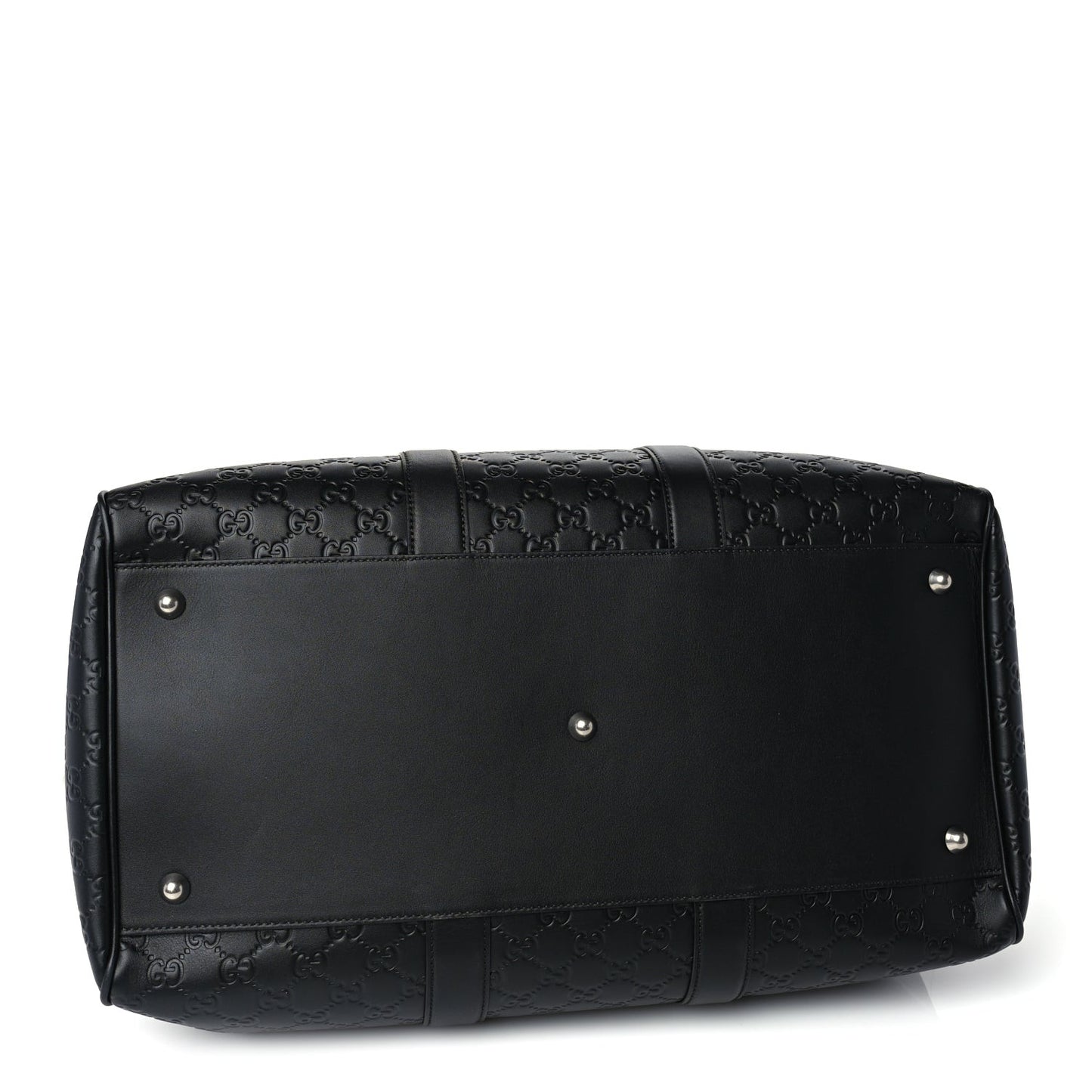 ssima GG Emblem Medium Duffle Bag Black Black