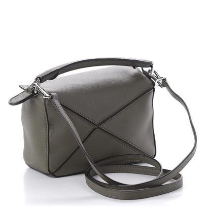 Loewe Calfskin Mini Puzzle Bag Khaki Green 3 of 9