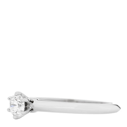 Tiffany Platinum Diamond .32ct Solitaire Engagement Ring 55 7.25 3 of 6