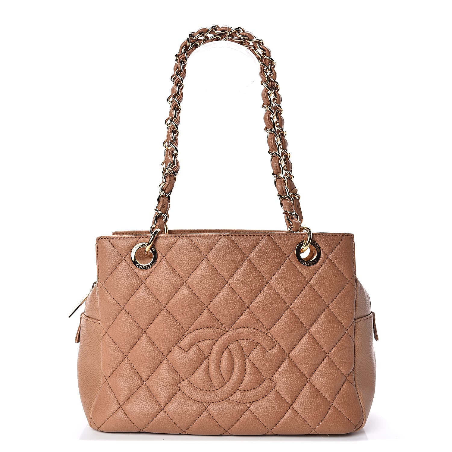 Chanel Caviar Petit Timeless Tote PTT Dark Beige 1 of 10
