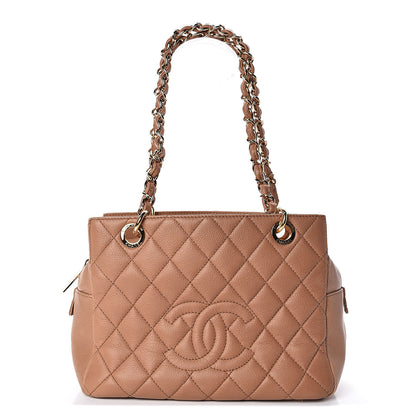 Chanel Caviar Petit Timeless Tote PTT Dark Beige 1 of 10