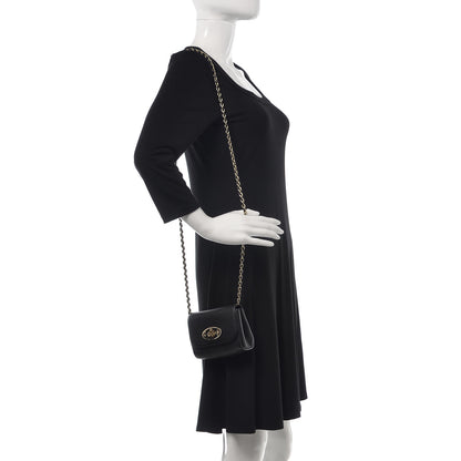 Mulberry Glossy Goatskin Mini Lily Flap Black 2 of 10