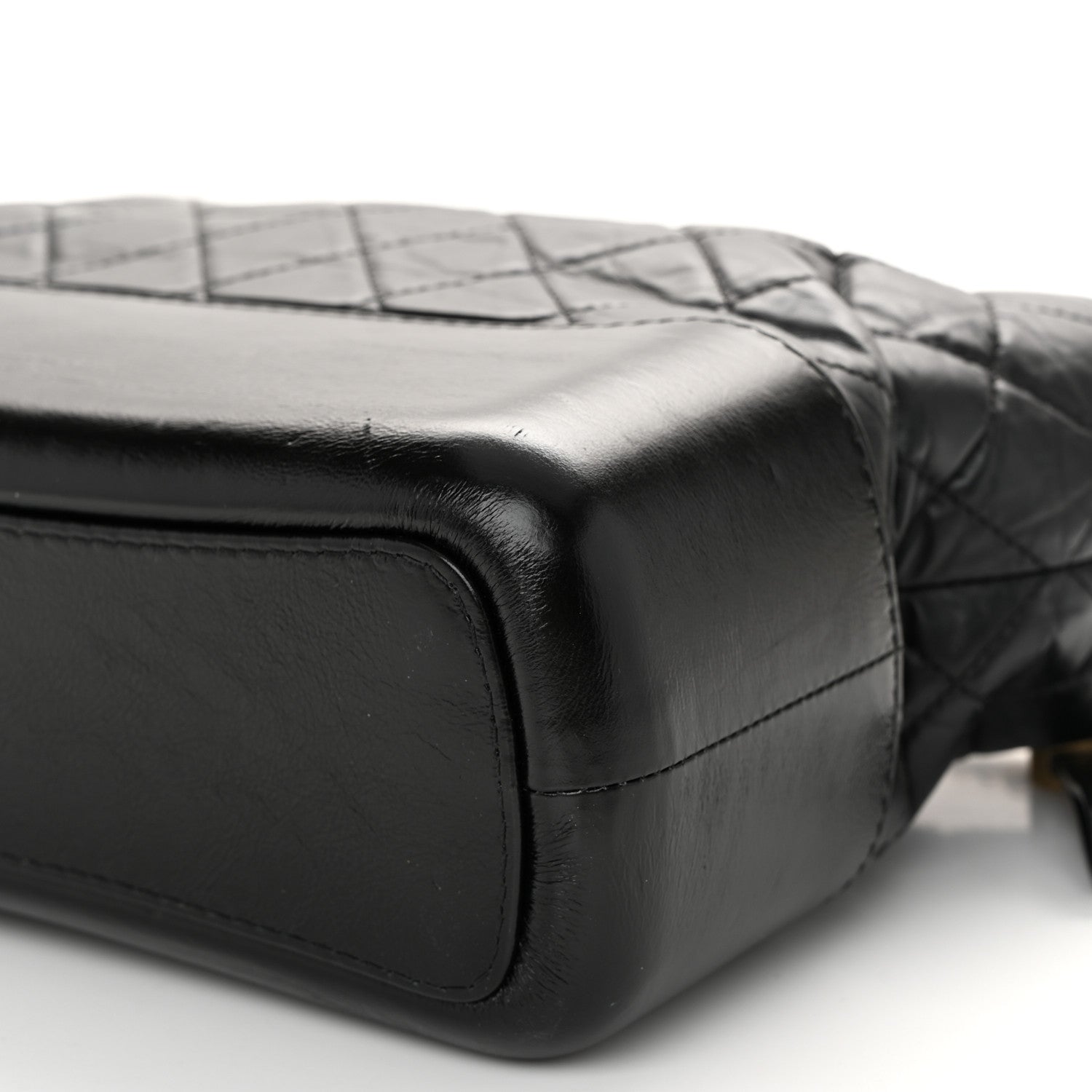 Chanel Aged Calfskin Quilted Medium Gabrielle Hobo Black 9 of 10