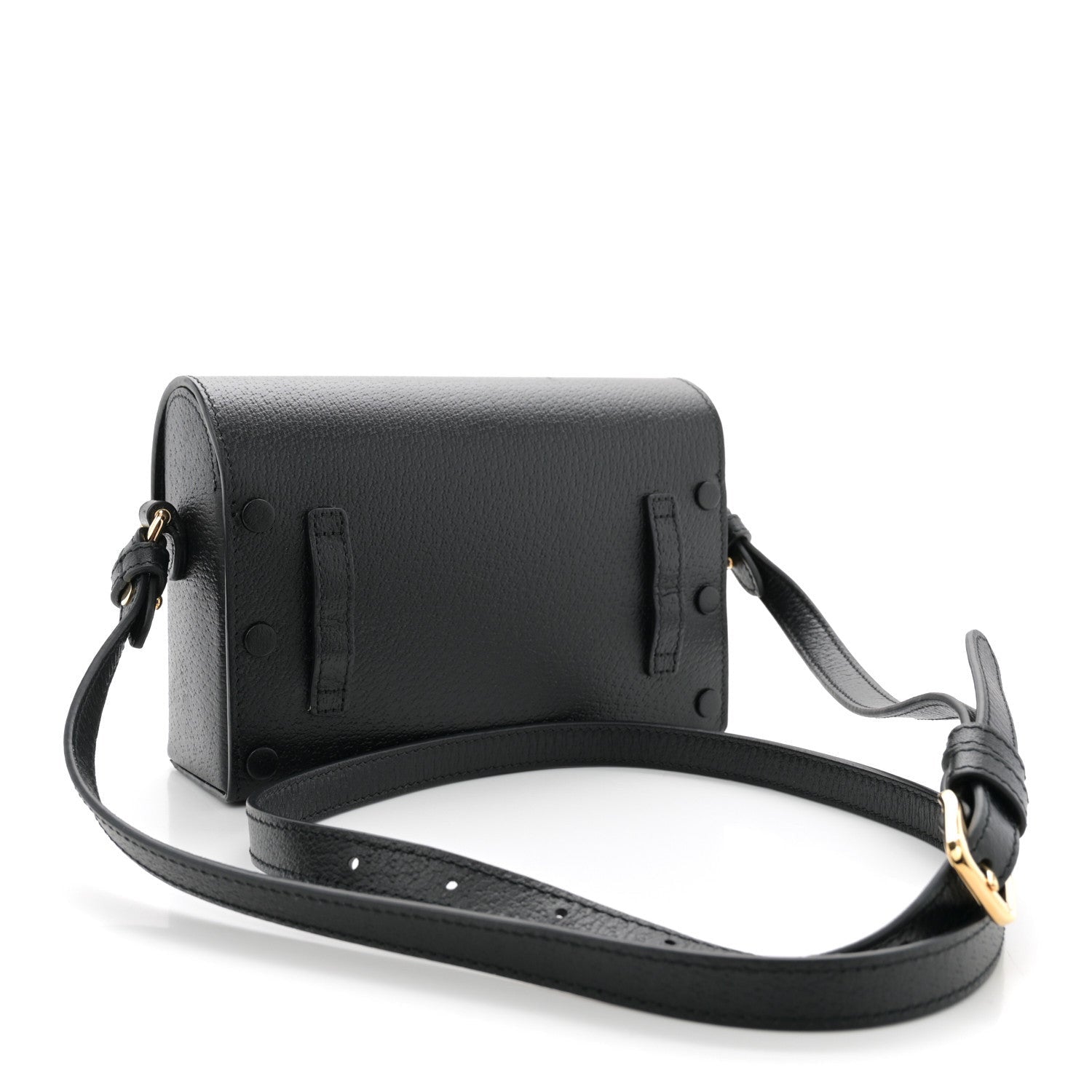 Gucci Calfskin Horsebit 1955 Shoulder Bag Black 3 of 7