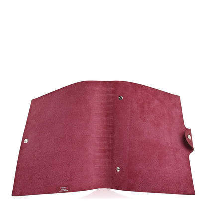 Hermes Togo Ulysse MM Notebook Cover Rouge Grenat 3 of 7