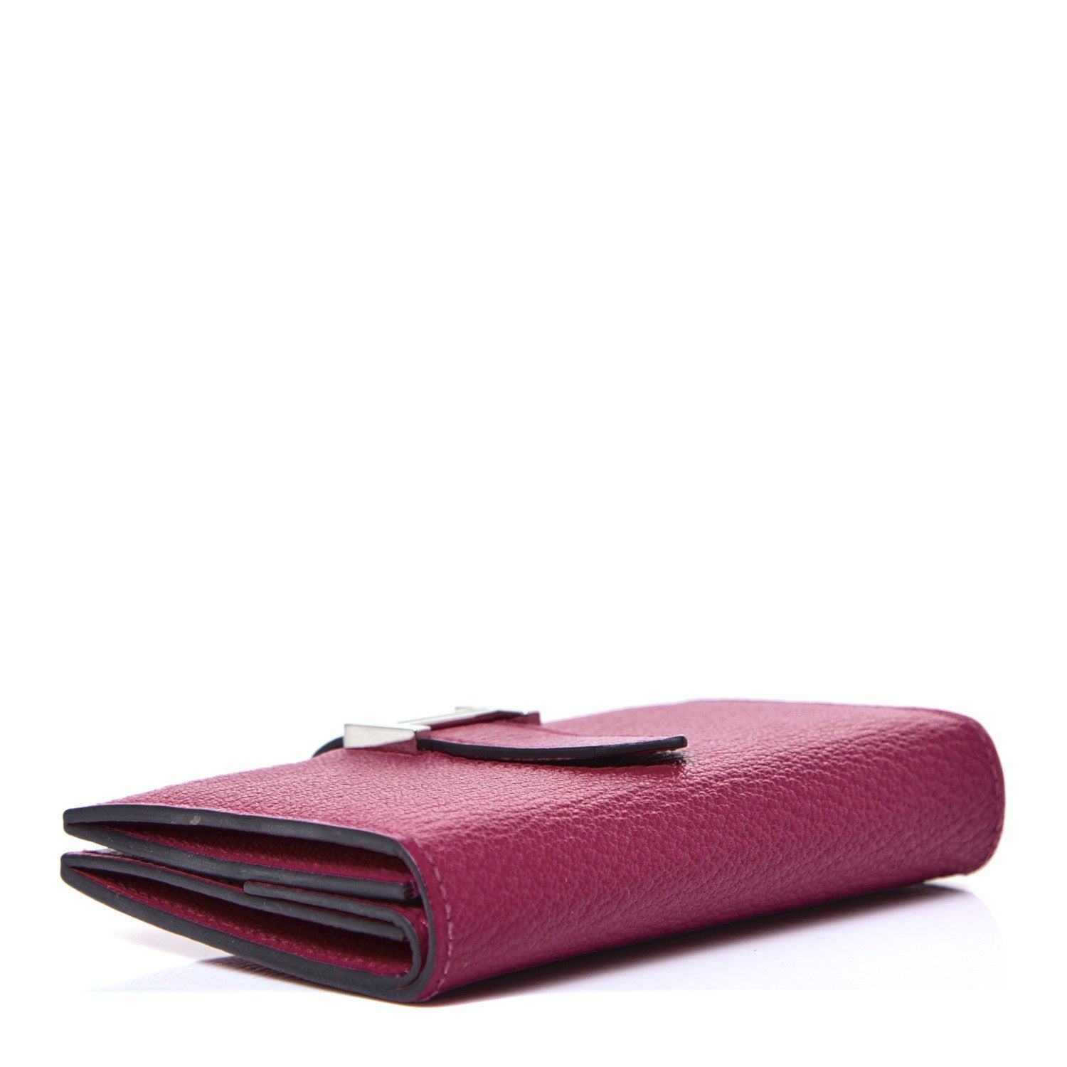 Hermes Chevre Mysore Mini Bearn Wallet Rose Pourpre 4 of 8