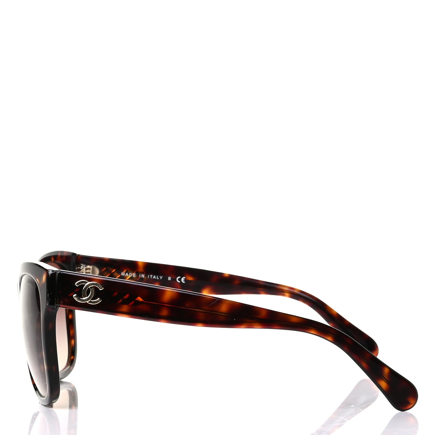 Chanel Acetate Runway Square Sunglasses 5380 Dark Tortoise 3 of 5