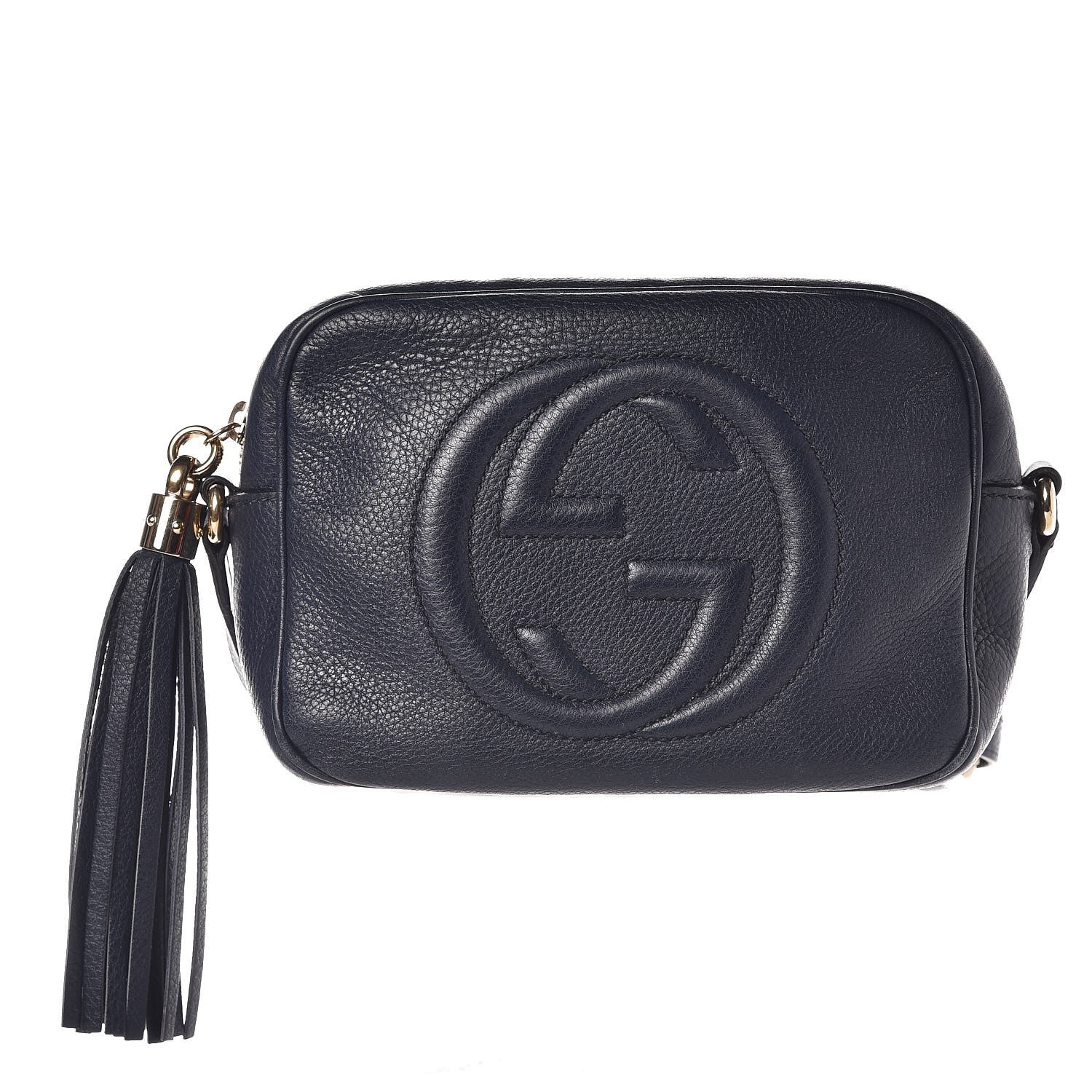 Gucci Pebbled Calfskin Small Soho Disco Bag Blue 1 of 18