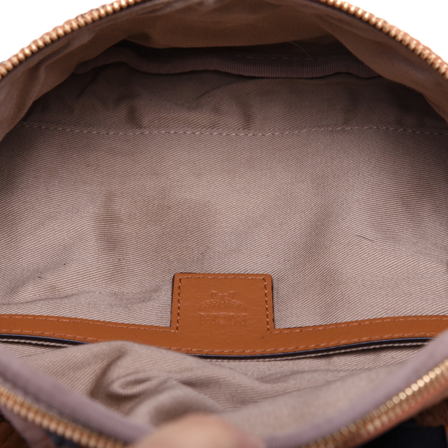 MCM Visetos Small Fusten Belt Bag Cognac 5 of 11