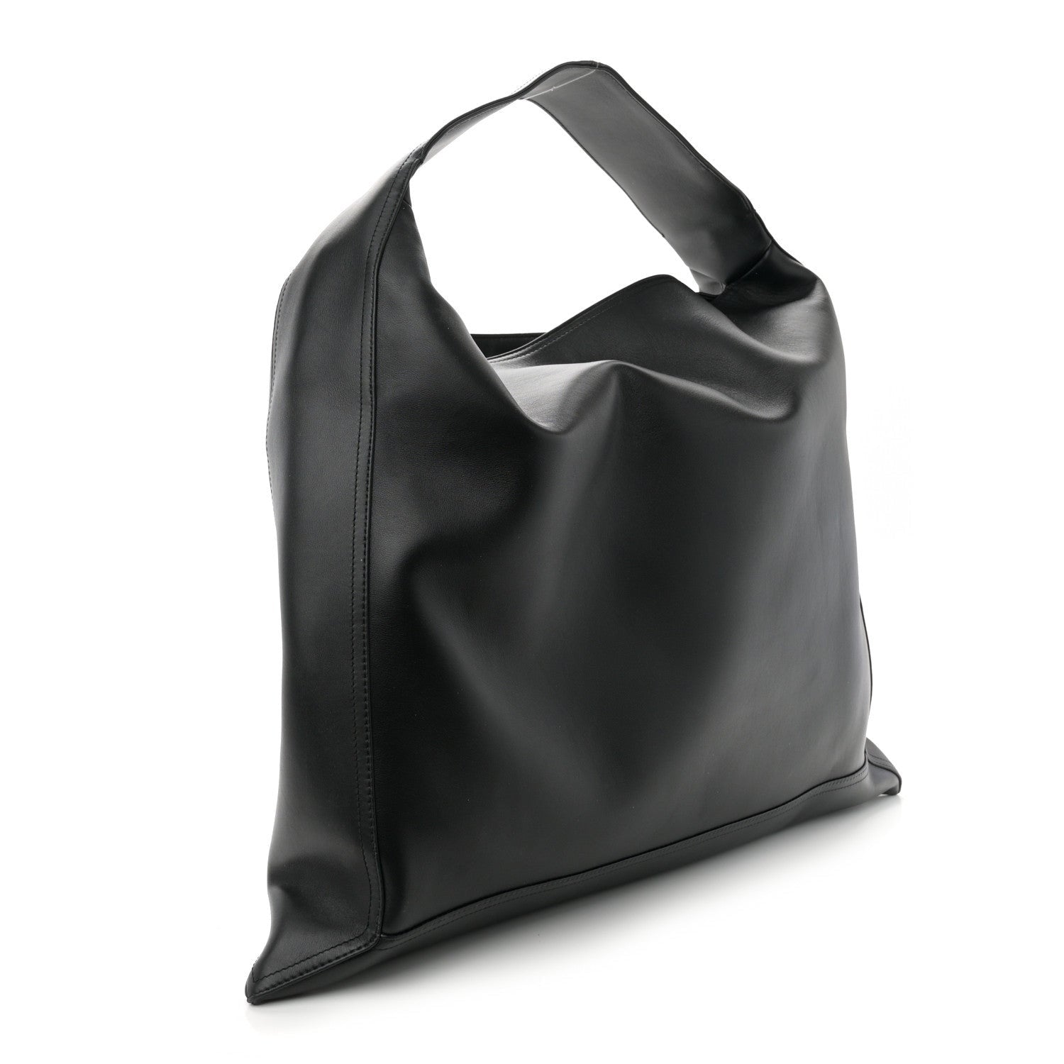 Bottega Veneta Silky Calfskin Large Hop Black 3 of 7