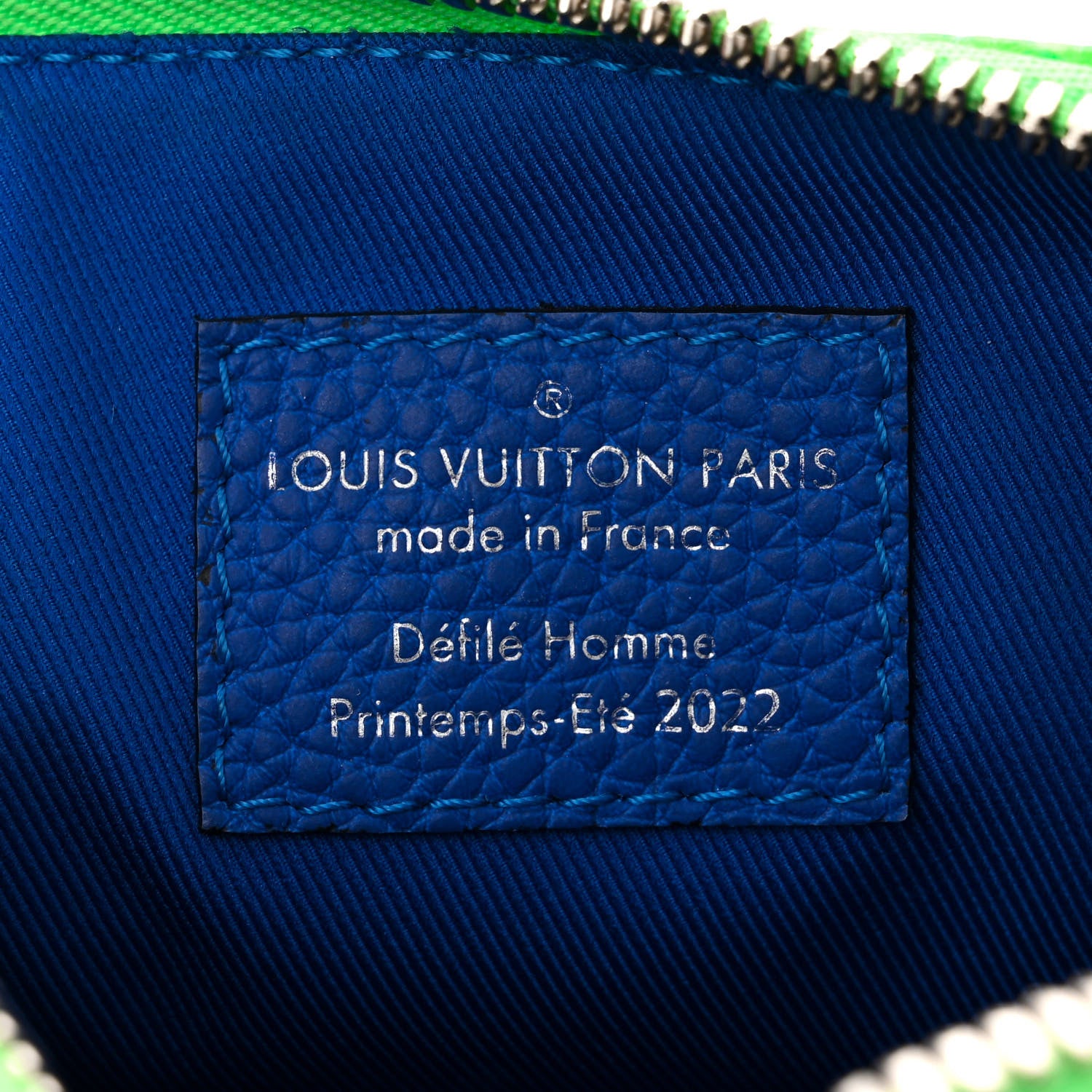 Louis Vuitton Taurillon Illusion Keepall XS Bleu Vert 6 of 9