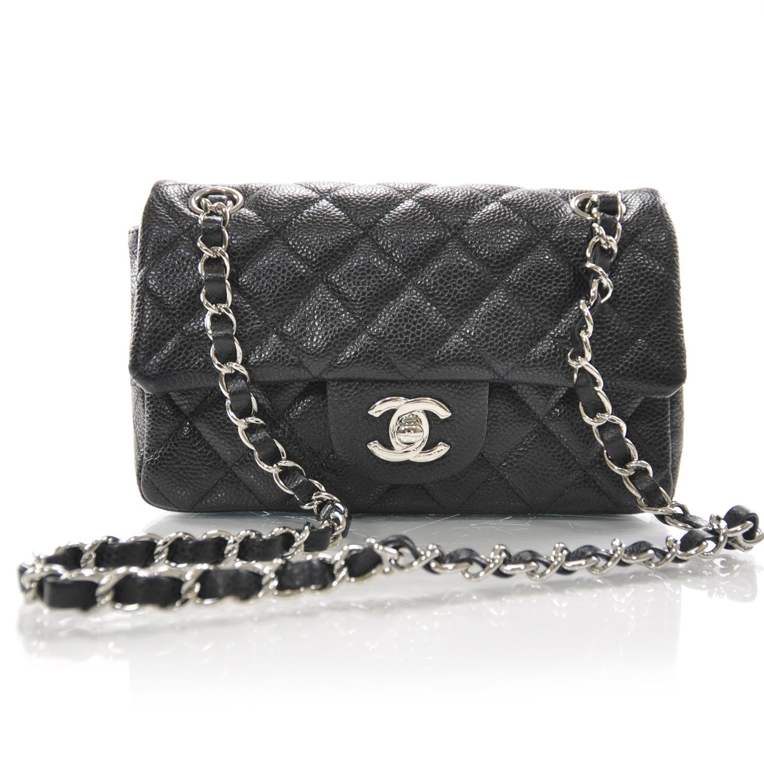 Chanel Caviar Quilted Mini Flap Black 1 of 9