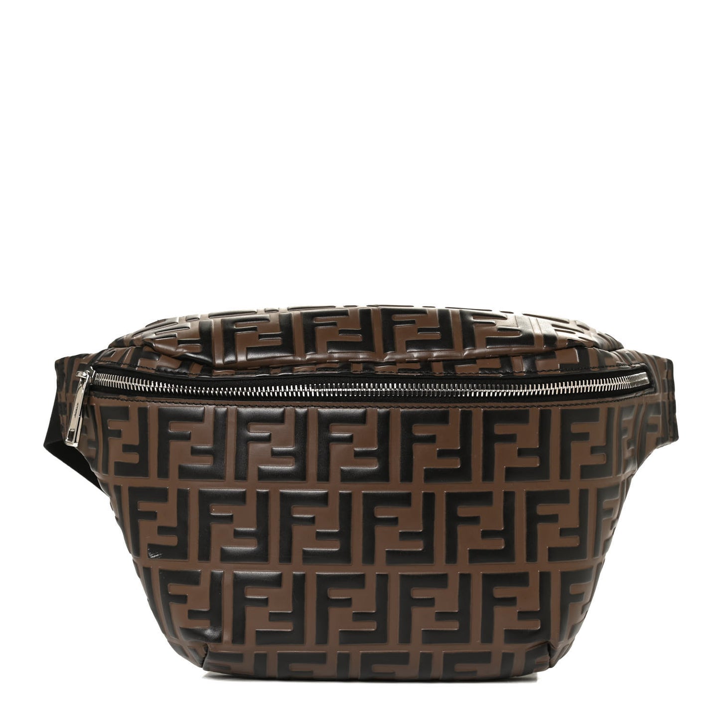 Vitello Century Bi-Color FF 1974 Embossed Belt Bag Maya Black