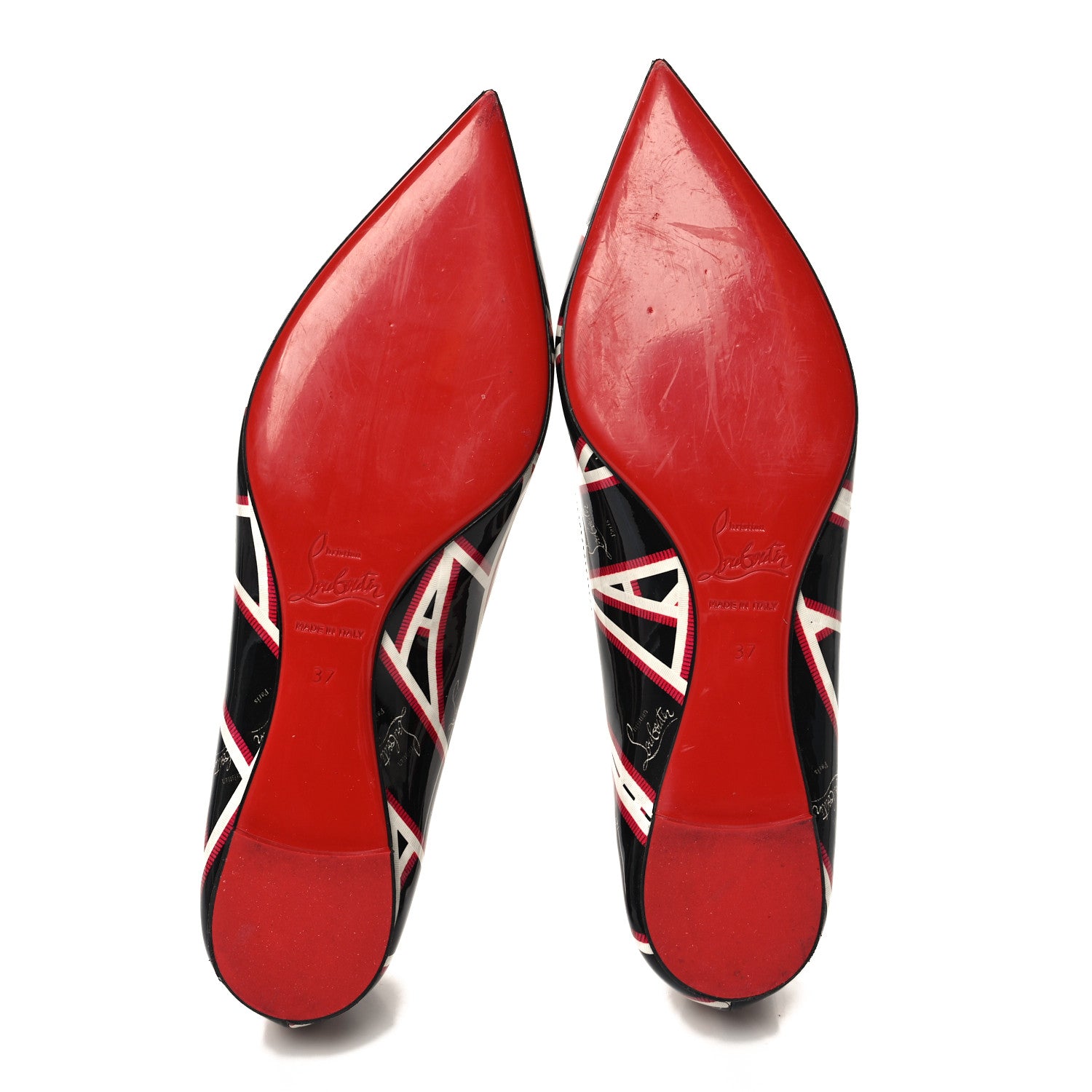 Christian Louboutin Patent Ribbon Ballalla Flats 37 Multicolor 5 of 7