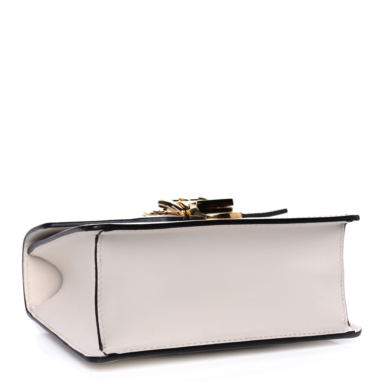 Gucci Calfskin Mini Sylvie Chain Shoulder Bag White 4 of 13