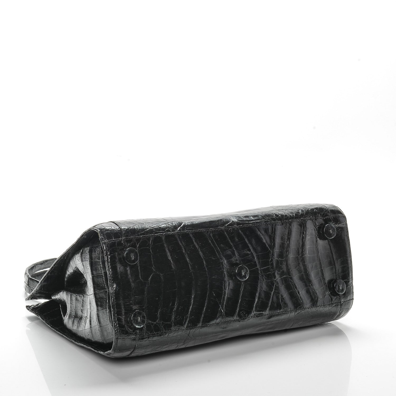 Nancy Gonzalez Crocodile Top Handle Tote Black 4 of 8