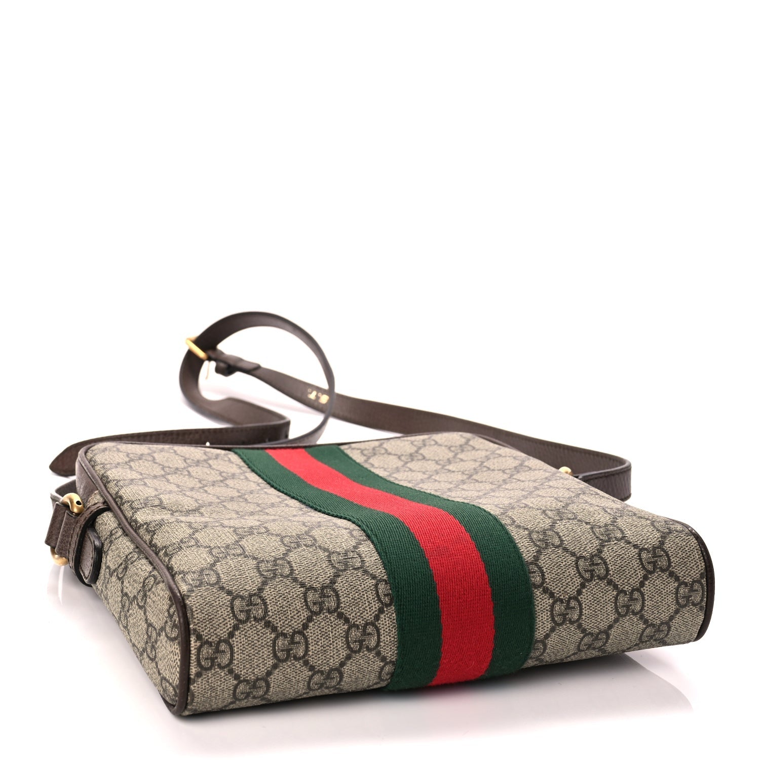 Gucci GG Supreme Monogram Web Small Ophidia Messenger Bag Brown 3 of 9