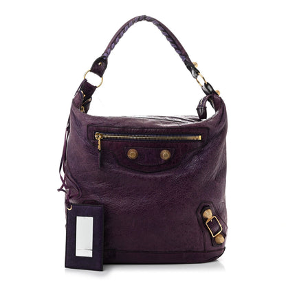 Balenciaga Agneau Giant 21 Gold Hardware Day Hobo Raisin 3 of 7