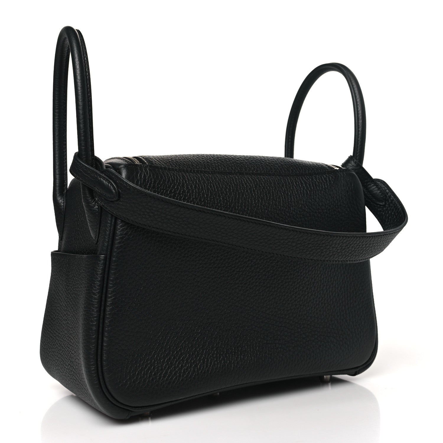 Hermes Taurillon Clemence Lindy 26 Black 3 of 11