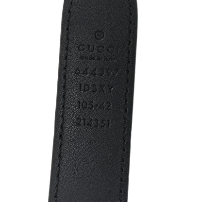 Gucci Efesto Leather Womens Horsebit 15/23mm Belt 105 42 Black 5 of 5