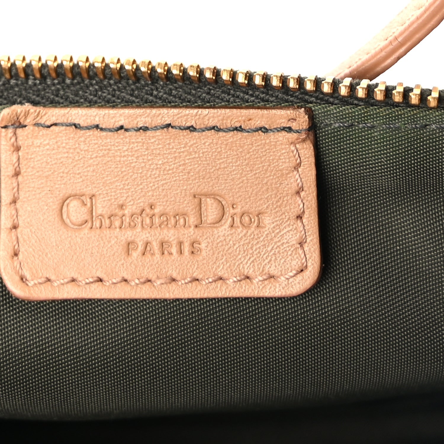 Christian Dior Monogram Mini Saddle Pochette Green 5 of 8