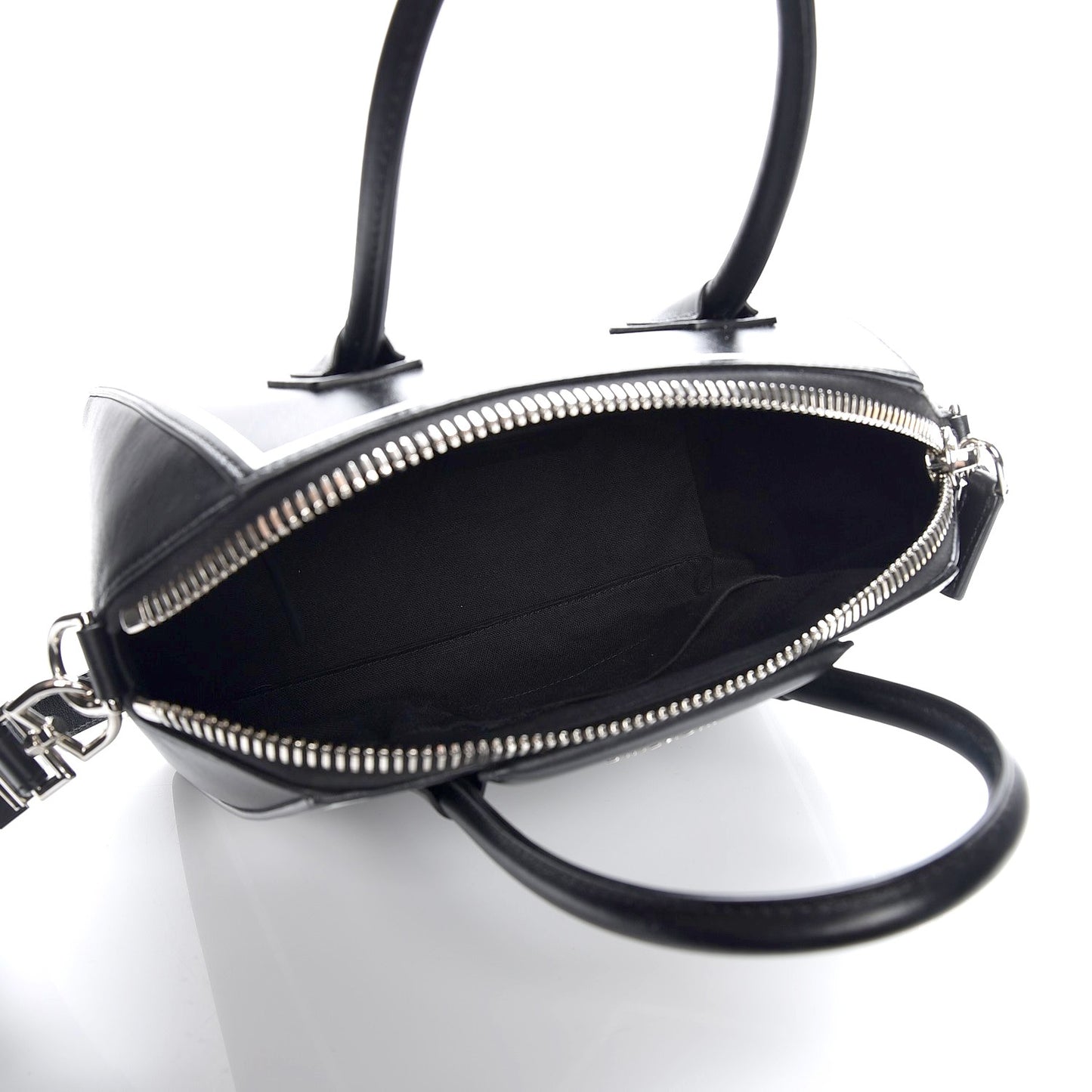 Calfskin Small Contrasted Frame Antigona Black