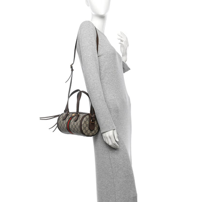 Gucci GG Supreme Monogram Web Small Ophidia Boston Bag Beige New Acero 2 of 12