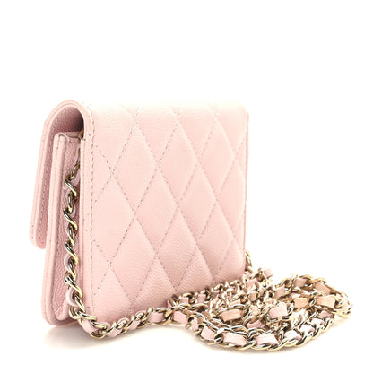 Chanel Caviar Quilted Mini Chain Bag Pink 3 of 10