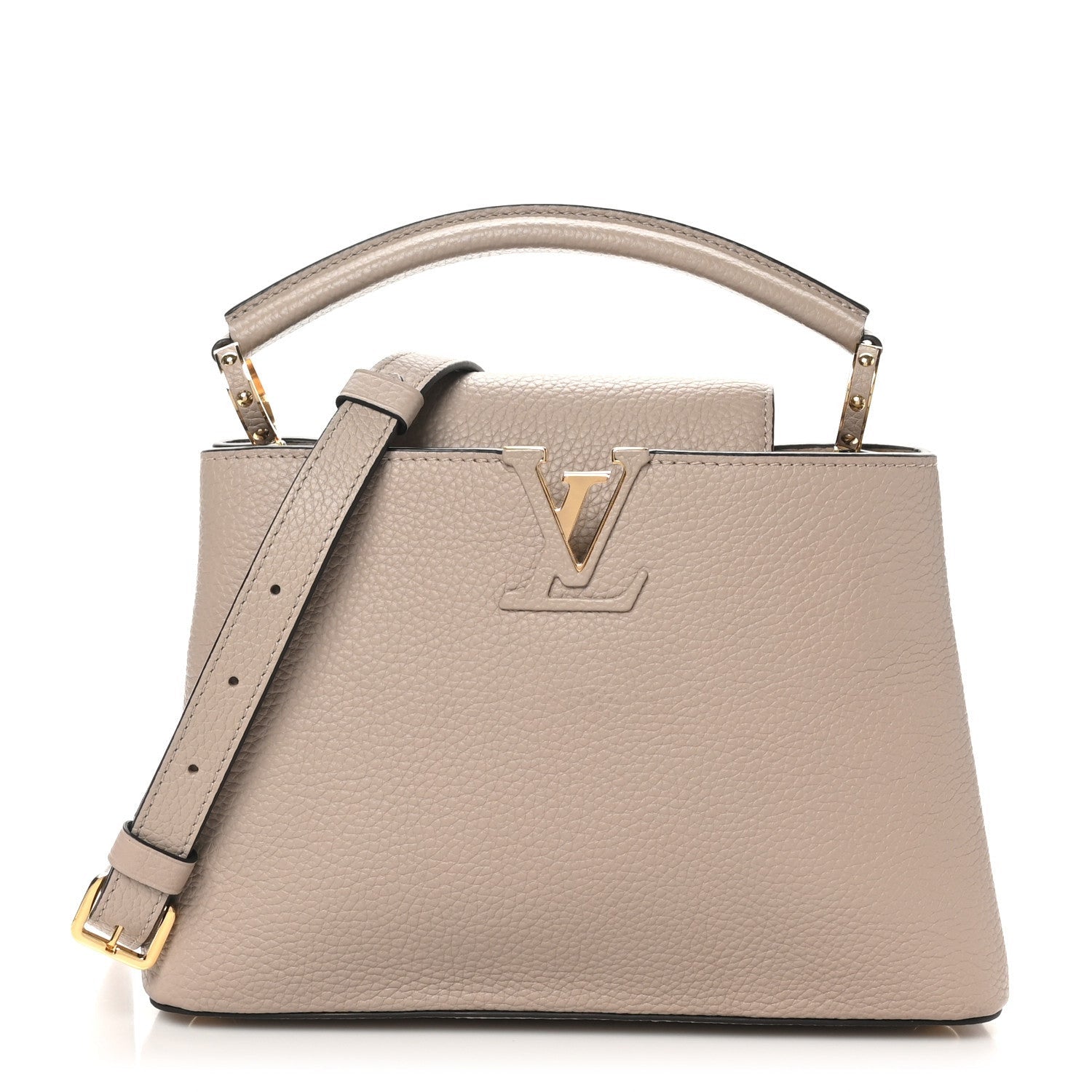 Louis Vuitton Taurillon Capucines BB Galet 1 of 7